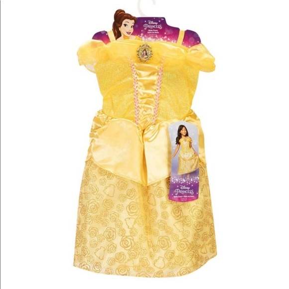 NWT Disneys princess Belle from beauty & the beast dress 4-6x little girl - Picture 2 of 7